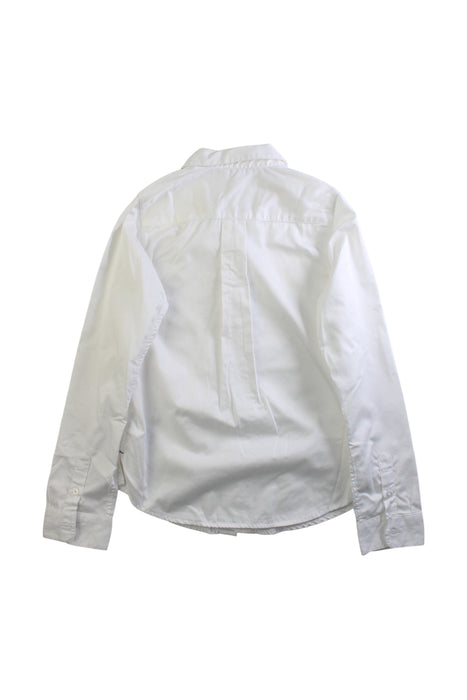 A White Long Sleeve Shirts from Jacadi in size 10Y for boy. (Back View)