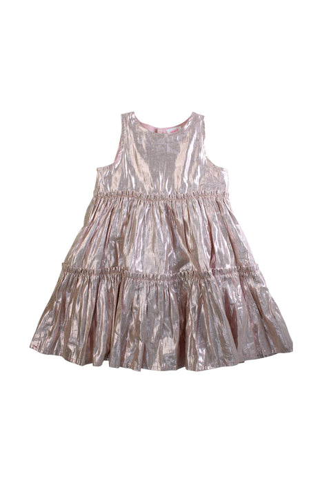 A Silver Sleeveless Dresses from Seed in size 5T for girl. (Front View)