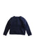 A Navy Lightweight Jackets from Petit Bateau in size 6T for girl. (Back View)