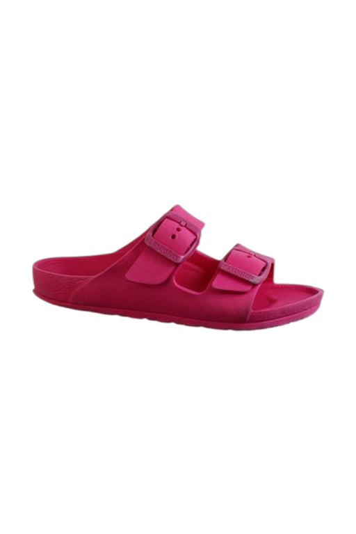 A Pink Sandals from Birkenstock in size 5T for girl. (Front View)