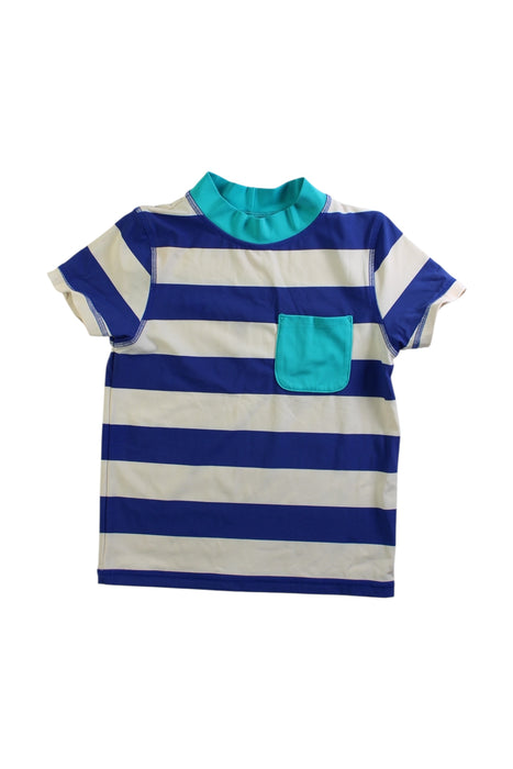 A Blue Short Sleeve T Shirts from Boden in size 6T for boy. (Front View)