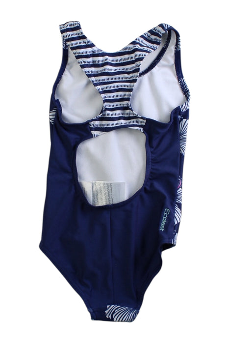 A Navy Swimsuits from Zoggs in size 2T for girl. (Back View)