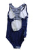A Navy Swimsuits from Zoggs in size 2T for girl. (Back View)