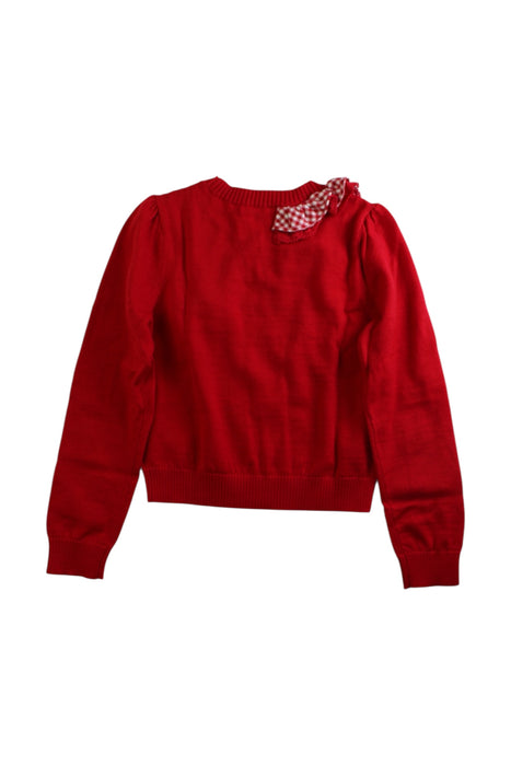 A Red Knit Sweaters from Nicholas & Bears in size 6T for girl. (Back View)