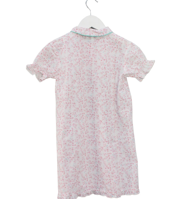 A Pink Short Sleeve Dresses from Maloup in size 5T for girl. (Back View)