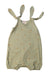 A Green Sleeveless Rompers from Wilson & Frenchy in size 6-12M for girl. (Front View)