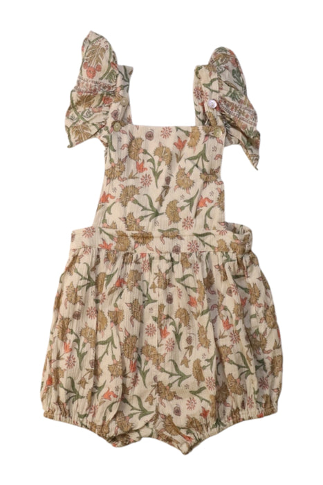 A Multicolour Sleeveless Rompers from the new society in size 12-18M for girl. (Front View)