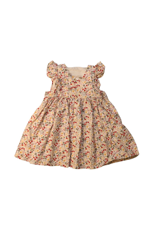 A Multicolour Sleeveless Dresses from Petit Bateau in size 12-18M for girl. (Front View)