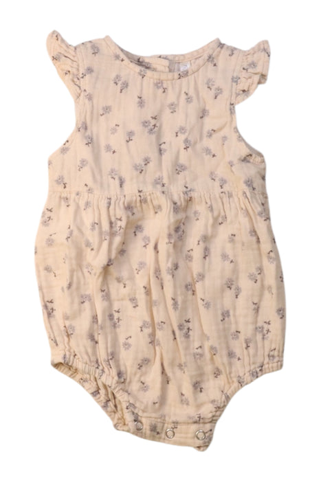 A Peach Sleeveless Rompers from Rylee + Cru in size 12-18M for girl. (Front View)