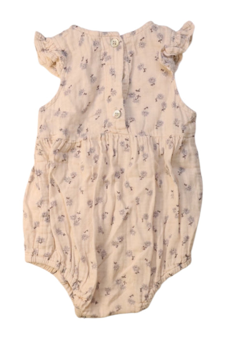 A Peach Sleeveless Rompers from Rylee + Cru in size 12-18M for girl. (Back View)