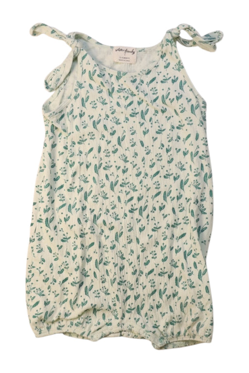 A White Sleeveless Rompers from Wilson & Frenchy in size 12-18M for girl. (Front View)
