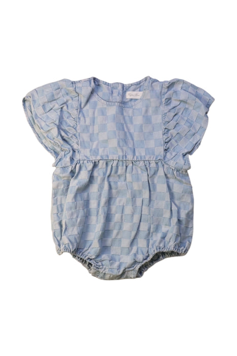 A Blue Short Sleeve Rompers from Rylee + Cru in size 2T for girl. (Front View)