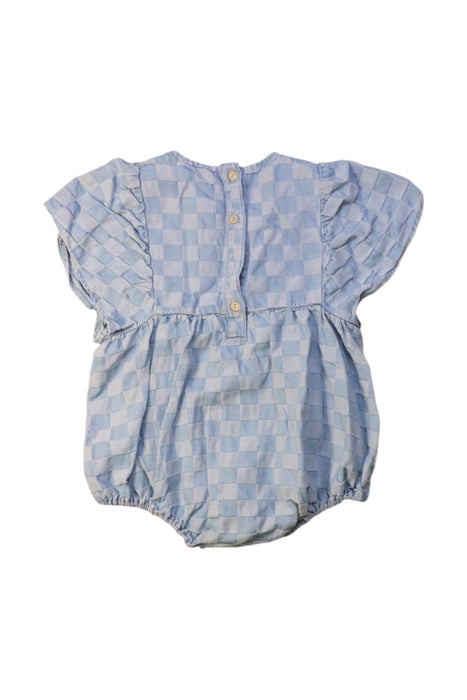 A Blue Short Sleeve Rompers from Rylee + Cru in size 2T for girl. (Back View)