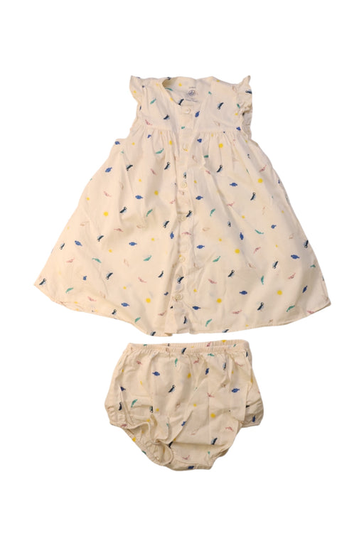 A Multicolour Bloomer Sets from Petit Bateau in size 2T for girl. (Front View)