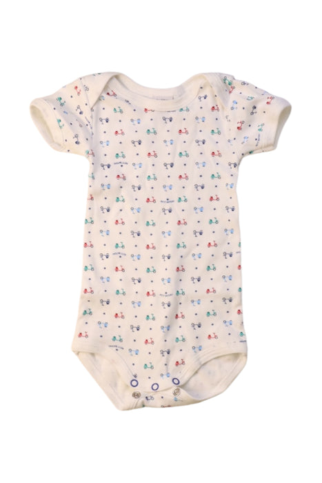 A Multicolour Short Sleeve Bodysuits from Petit Bateau in size 0-3M for neutral. (Front View)