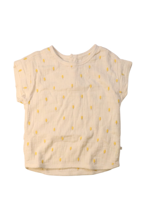 A White Short Sleeve Tops from Wilson & Frenchy in size 3T for girl. (Front View)