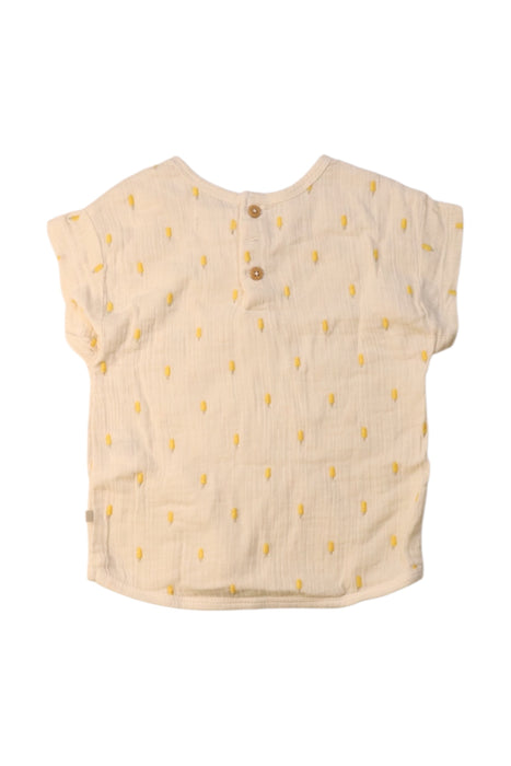 A White Short Sleeve Tops from Wilson & Frenchy in size 3T for girl. (Back View)