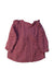 A Burgundy Long Sleeve Shirts from Jamie Kay in size 6-12M for girl. (Back View)