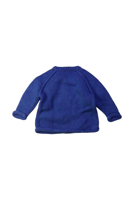 A Blue Knit Sweaters from Petit Bateau in size 3-6M for boy. (Back View)