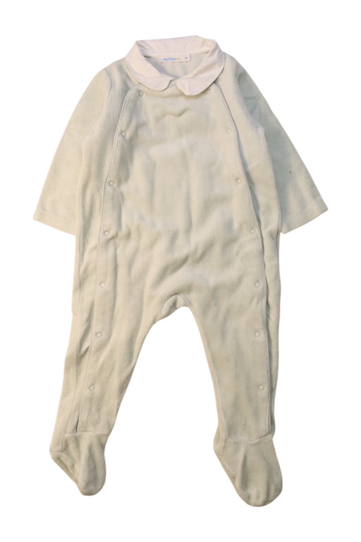 A Ivory Onesies from Bout'Chou in size 3-6M for neutral. (Front View)