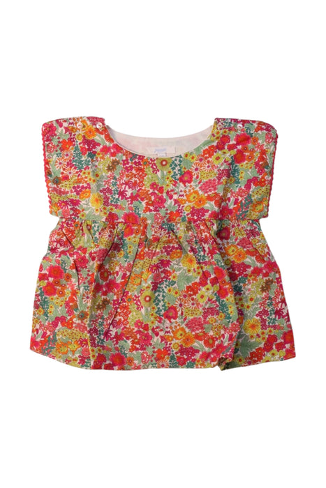 A Multicolour Short Sleeve Tops from Jacadi in size 12-18M for girl. (Front View)