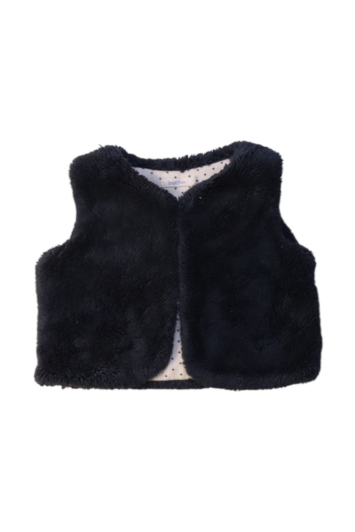 A Navy Outerwear Vests from Bout'Chou in size 6-12M for girl. (Front View)