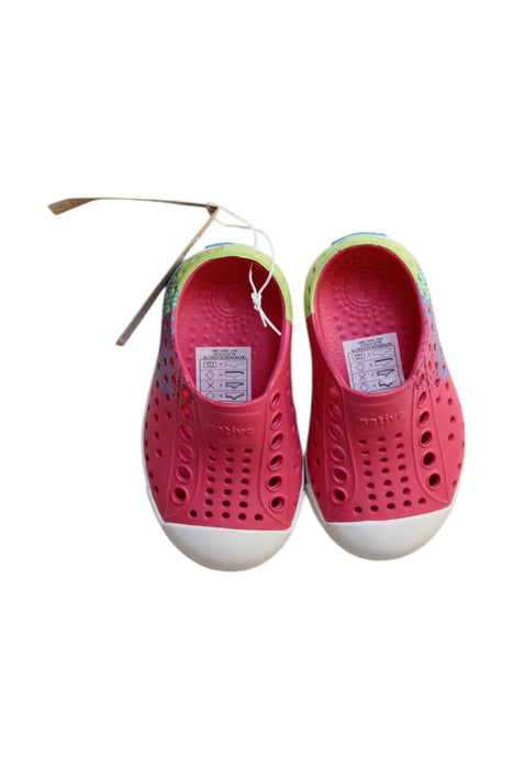 A Multicolour Slip Ons from Native Shoes in size 12-18M for girl. (Back View)