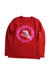 A Red Long Sleeve T Shirts from Crewcuts in size 7Y for girl. (Front View)