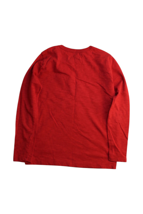 A Red Long Sleeve T Shirts from Crewcuts in size 7Y for girl. (Back View)