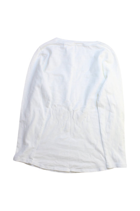 A White Long Sleeve Tops from Crewcuts in size 7Y for girl. (Back View)