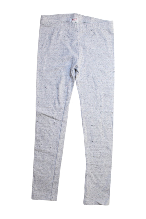A Grey Leggings from Seed in size 7Y for girl. (Front View)
