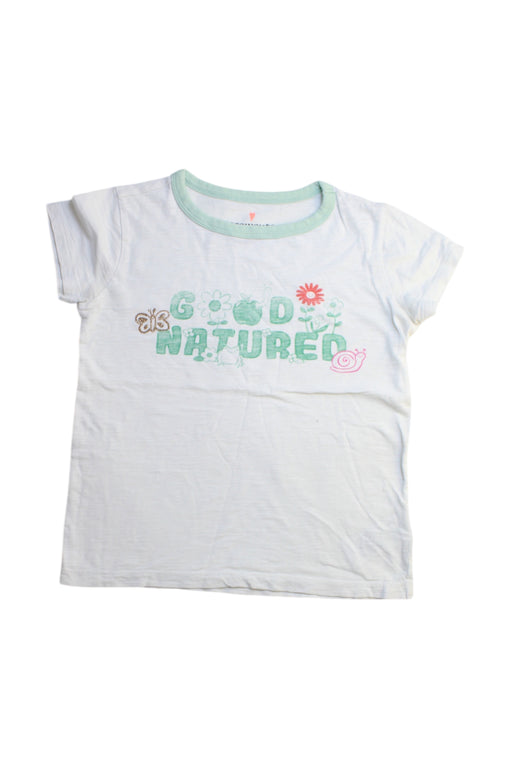 A White Short Sleeve T Shirts from Crewcuts in size 7Y for girl. (Front View)