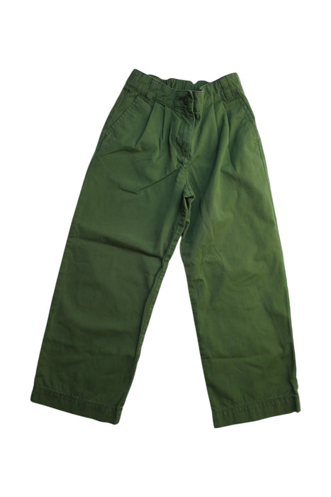 A Green Casual Pants from Crewcuts in size 8Y for girl. (Front View)