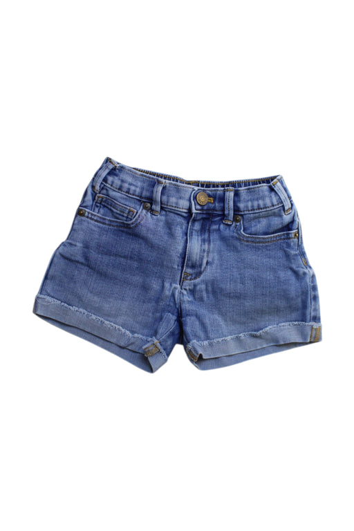 A Blue Shorts from Crewcuts in size 6T for girl. (Front View)