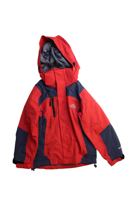 A Red Puffer/Quilted Coats & Outerwear from The North Face in size 6T for boy. (Front View)