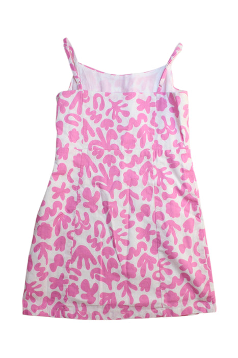 A Pink Sleeveless Dresses from Seed in size 10Y for girl. (Back View)