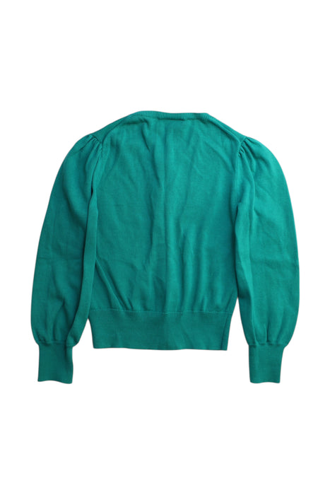 A Green Cardigans from Crewcuts in size 6T for girl. (Back View)