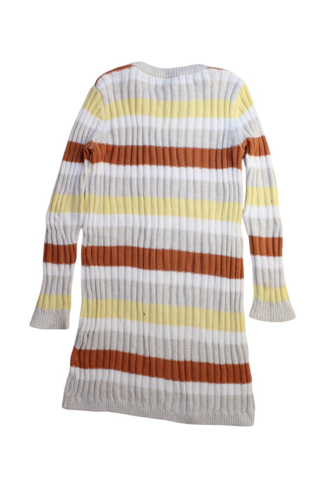 A Multicolour Sweater Dresses from Seed in size 6T for girl. (Back View)