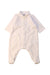 A White Onesies from Petit Bateau in size 0-3M for neutral. (Front View)