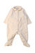 A Ivory Onesies from Cyrillus in size 3-6M for neutral. (Front View)