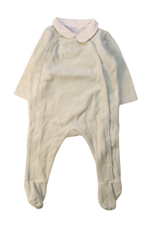 A Ivory Onesies from Bout'Chou in size 0-3M for neutral. (Front View)