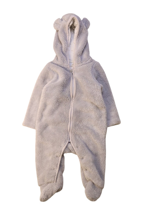 A Grey Puffer/Quilted Coats & Outerwear from The Little White Company in size 3-6M for neutral. (Front View)