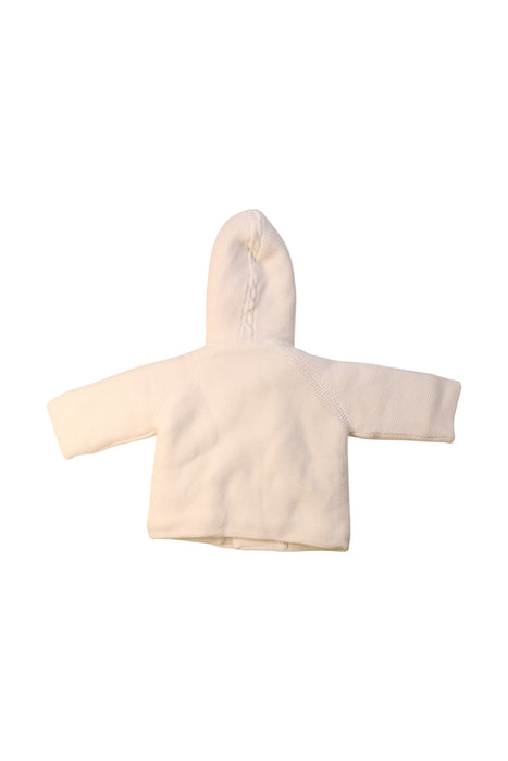 A Ivory Coats from Cyrillus in size 3-6M for neutral. (Back View)