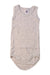 A Grey Sleeveless Bodysuits from Petit Bateau in size 0-3M for boy. (Front View)
