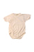 A Ivory Short Sleeve Bodysuits from Nature Baby in size 0-3M for neutral. (Front View)