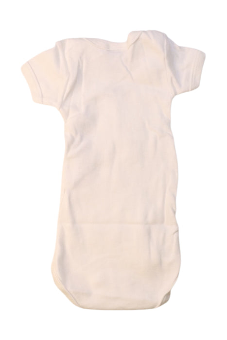 A White Short Sleeve Bodysuits from Petit Bateau in size 0-3M for neutral. (Back View)