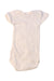A White Short Sleeve Bodysuits from Petit Bateau in size 0-3M for girl. (Back View)