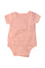 A Pink Short Sleeve Bodysuits from Wilson & Frenchy in size 0-3M for girl. (Back View)