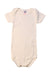 A Ivory Short Sleeve Bodysuits from Petit Bateau in size 6-12M for girl. (Front View)
