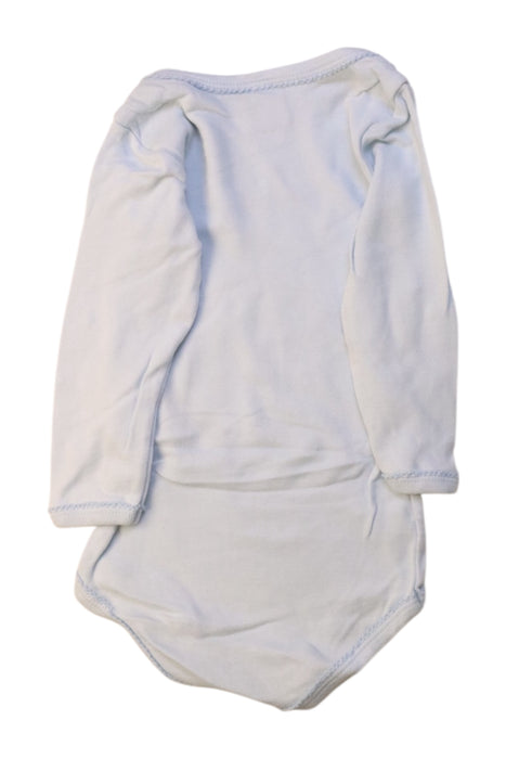 A White Long Sleeve Bodysuits from Petit Bateau in size 6-12M for neutral. (Back View)